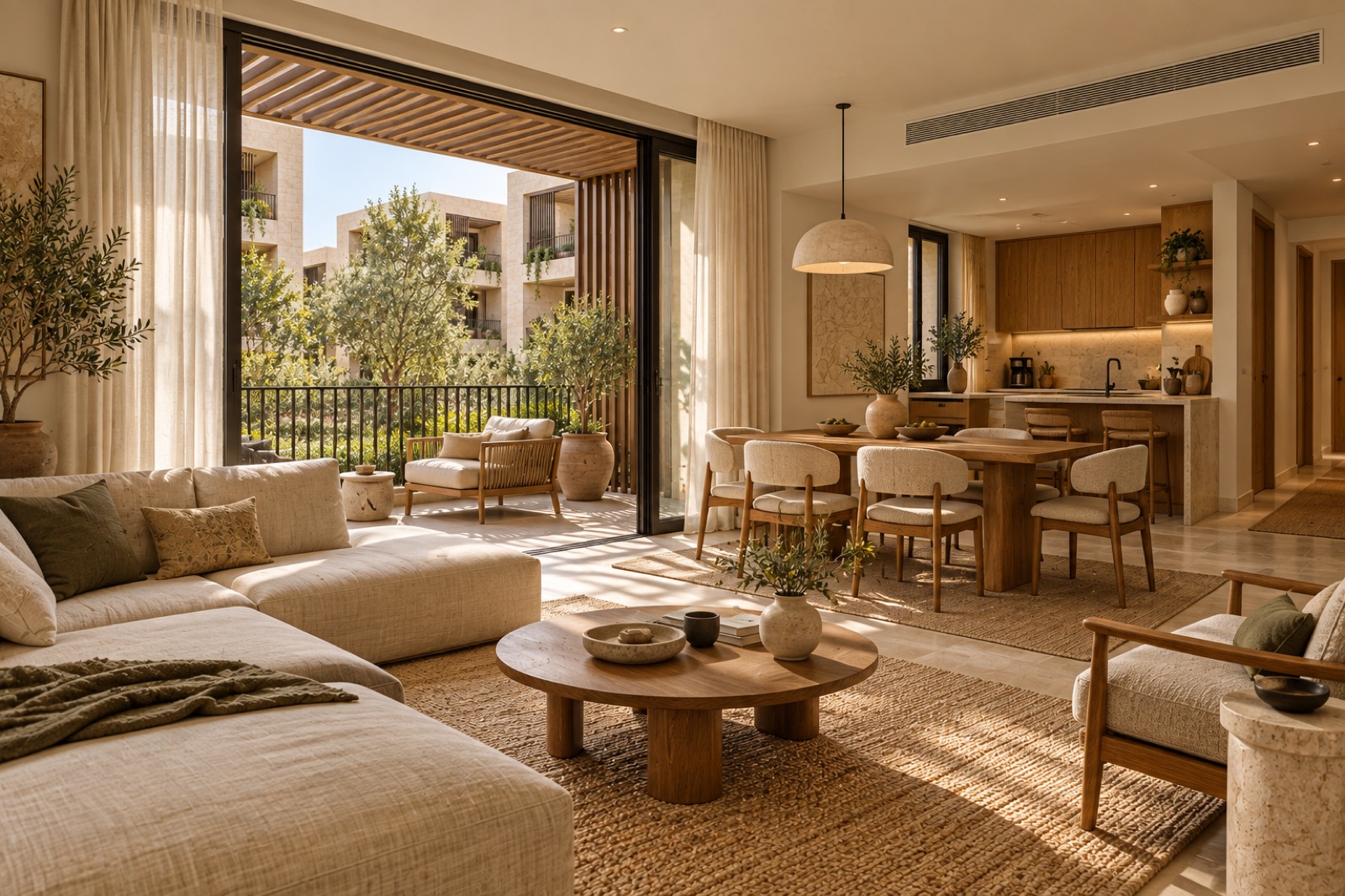 Illustrative apartment living room