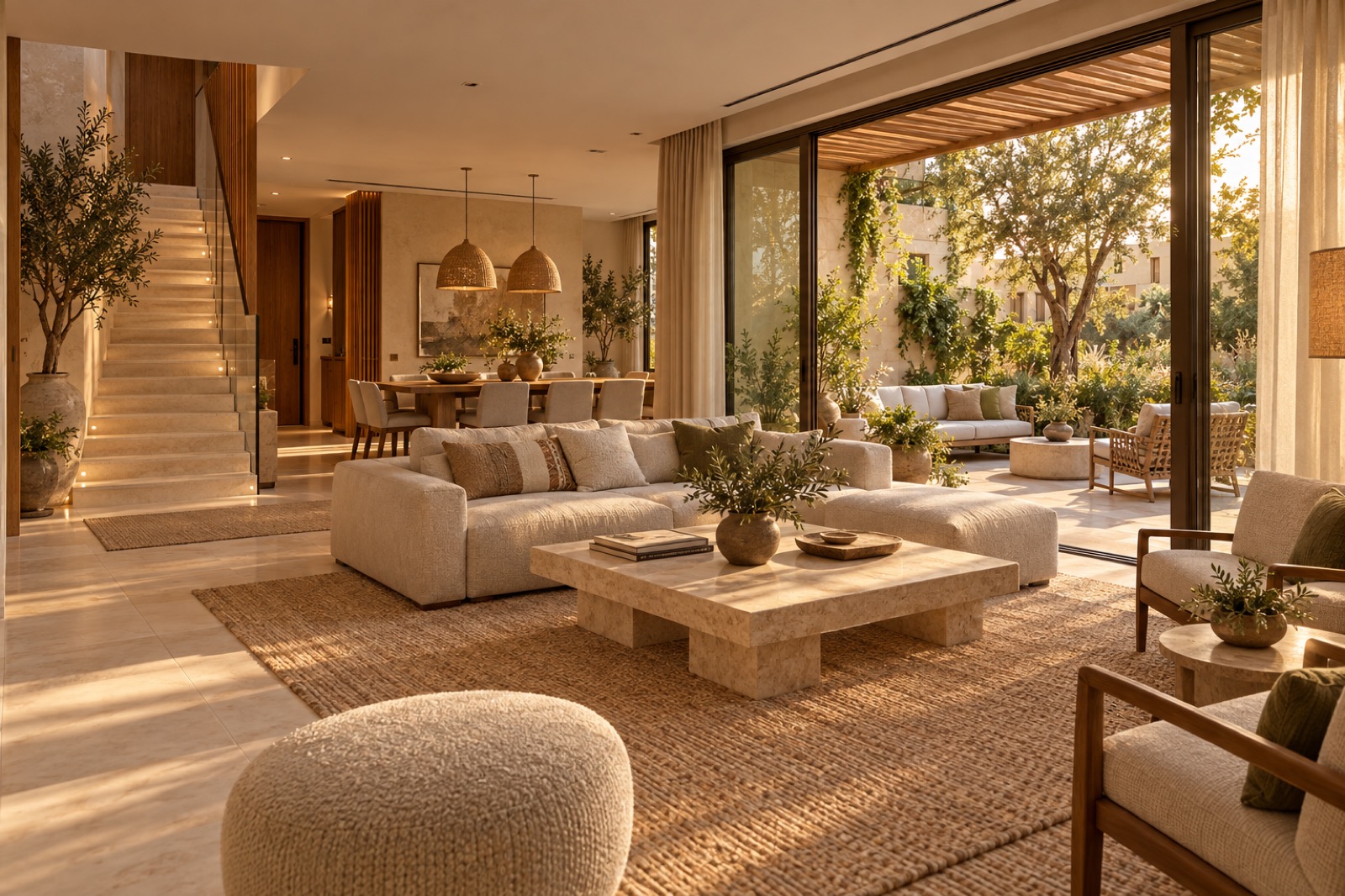 Illustrative apartment living room